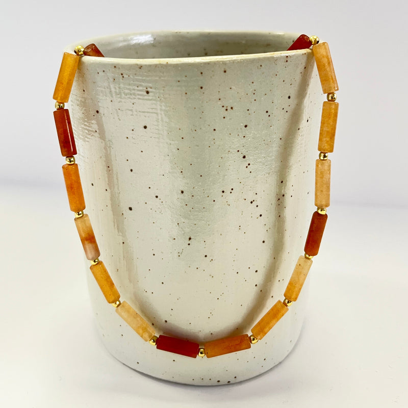 Collier Chandra - Onyx Orange