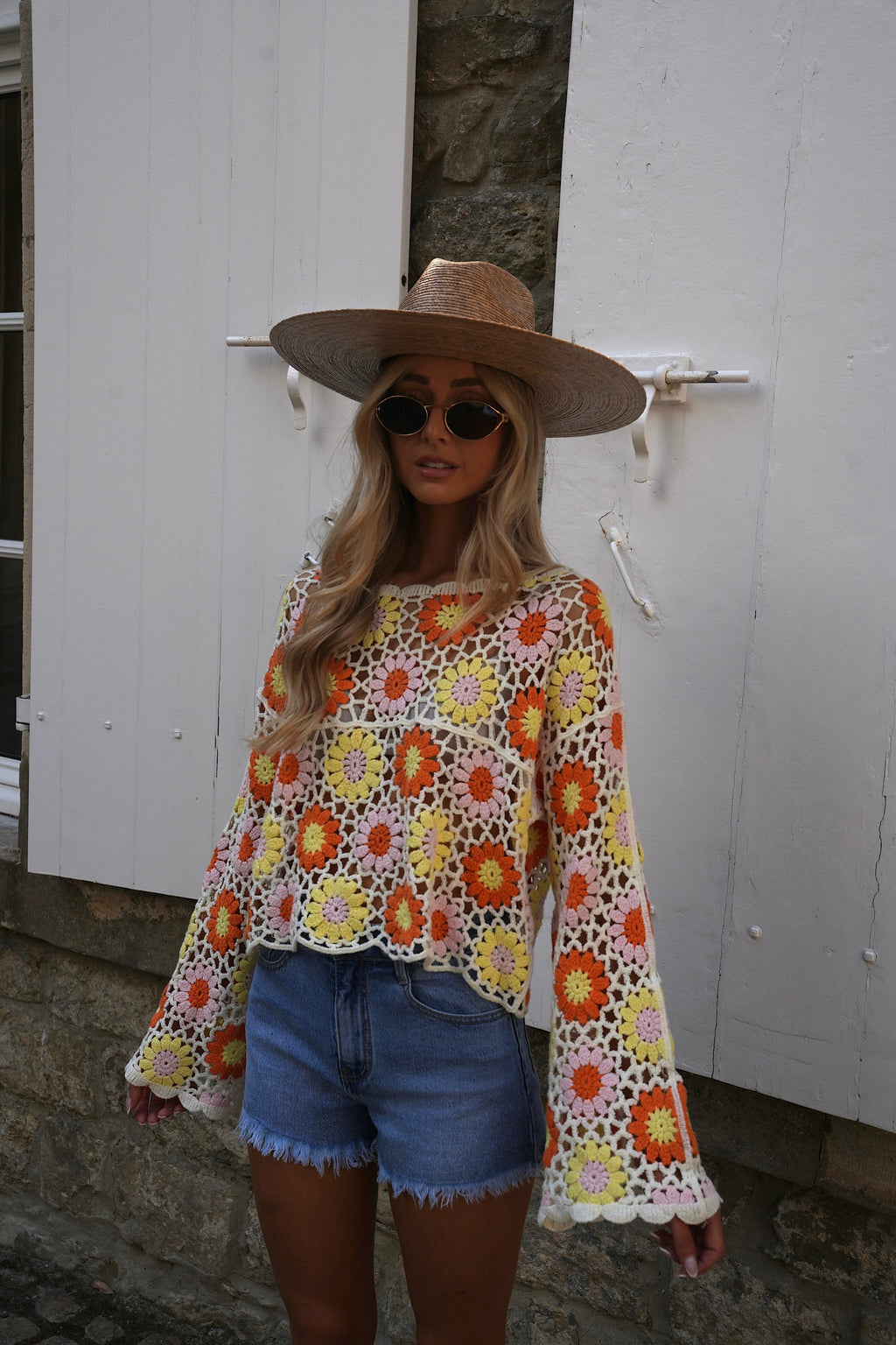 Blouse Crochet Zila - Coloré