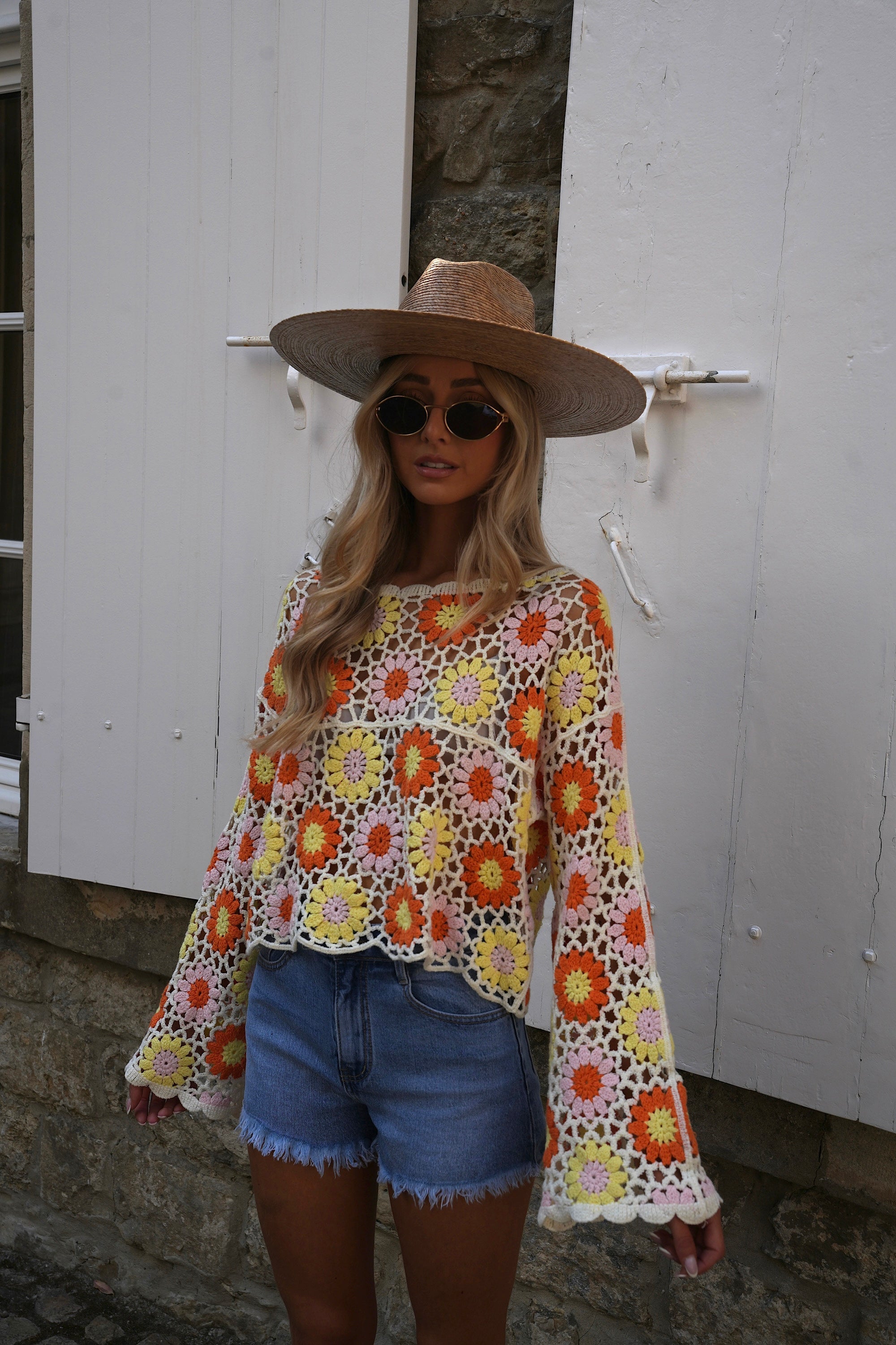 Blouse Crochet Zila - Coloré