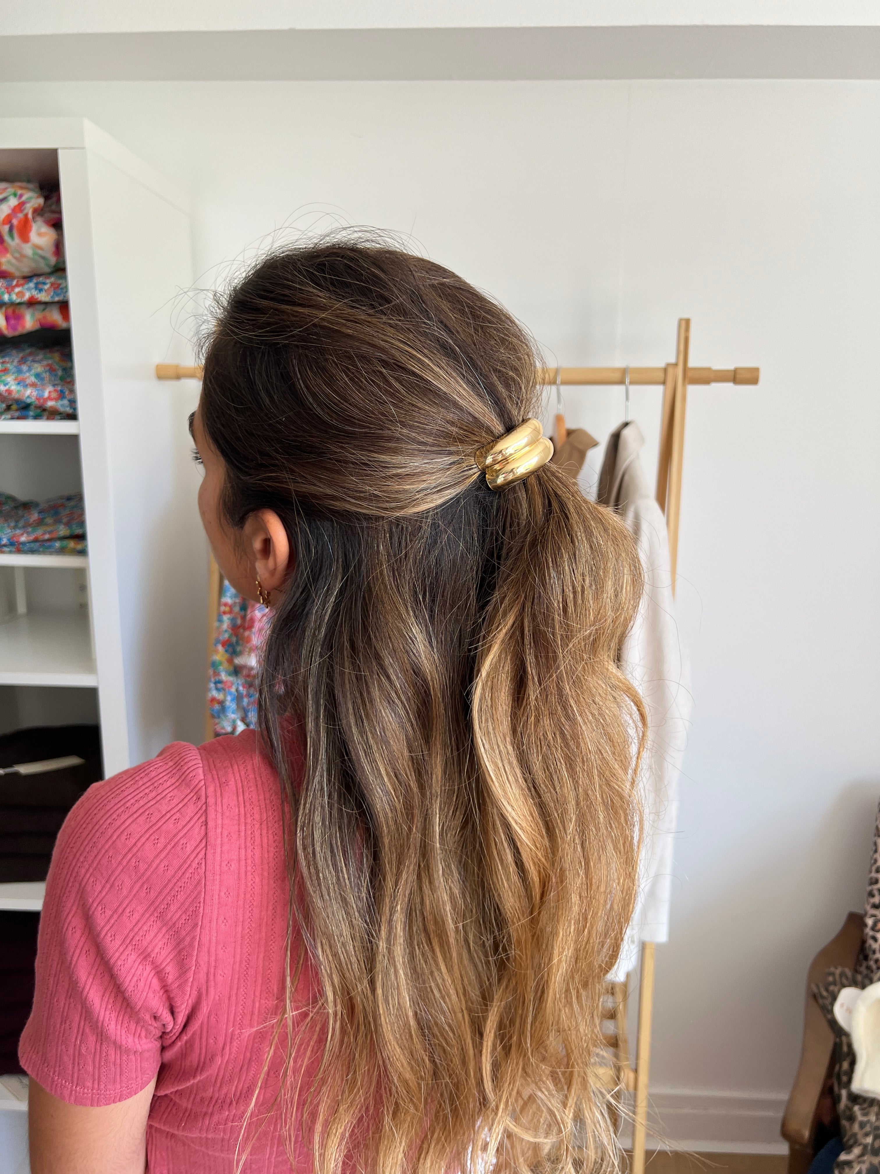 Hair Elastic with Gold Insert