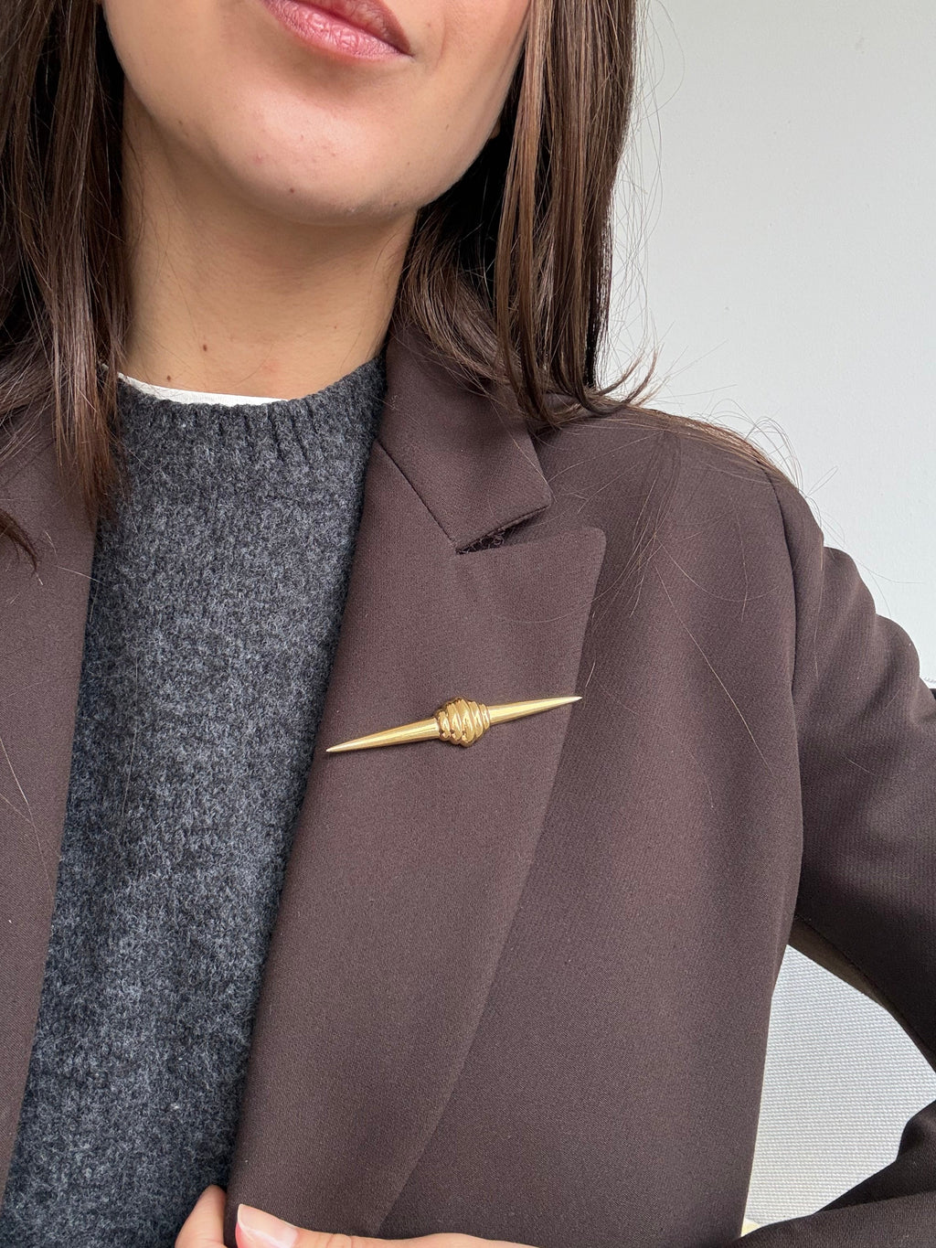 Broche Vintage - Barrette Y Forma De Lazo