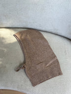 Camel wool and cashmere balaclava