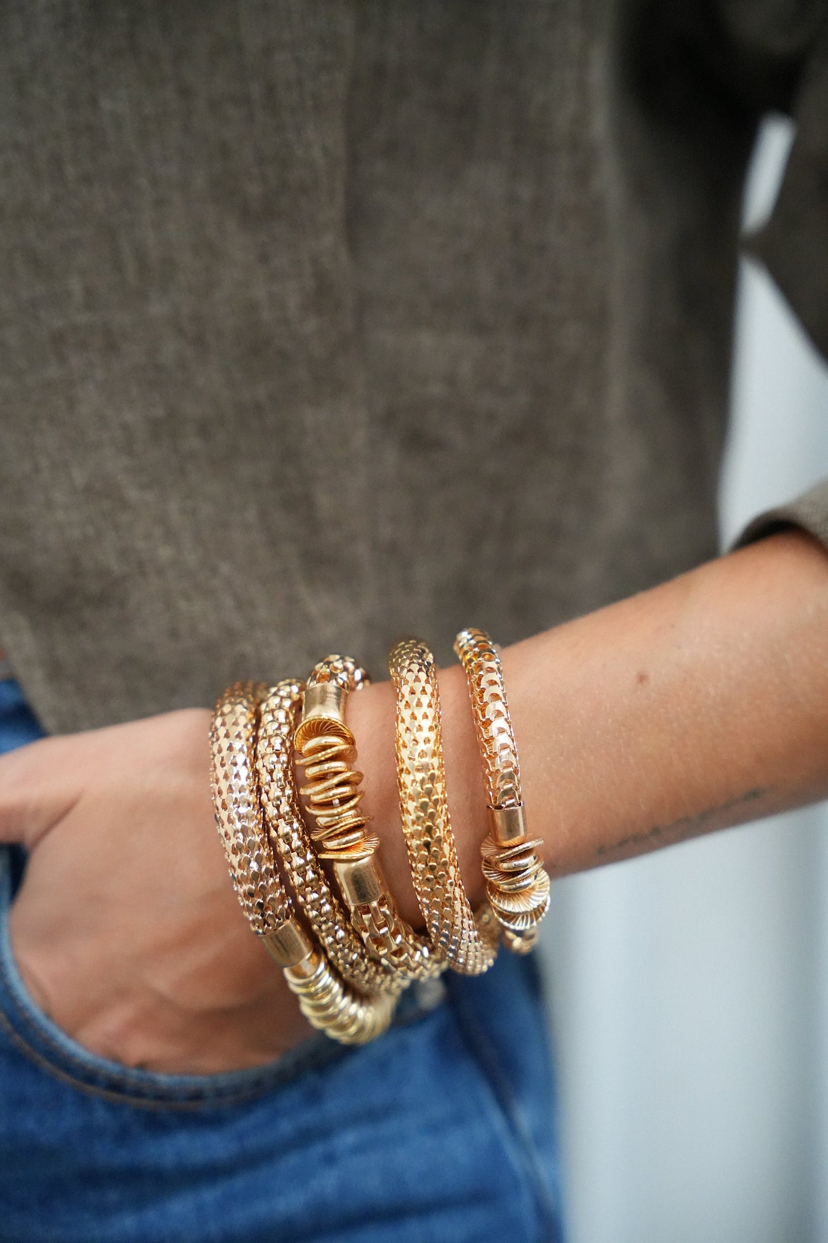 Lot De Bracelets - Ariette Doré