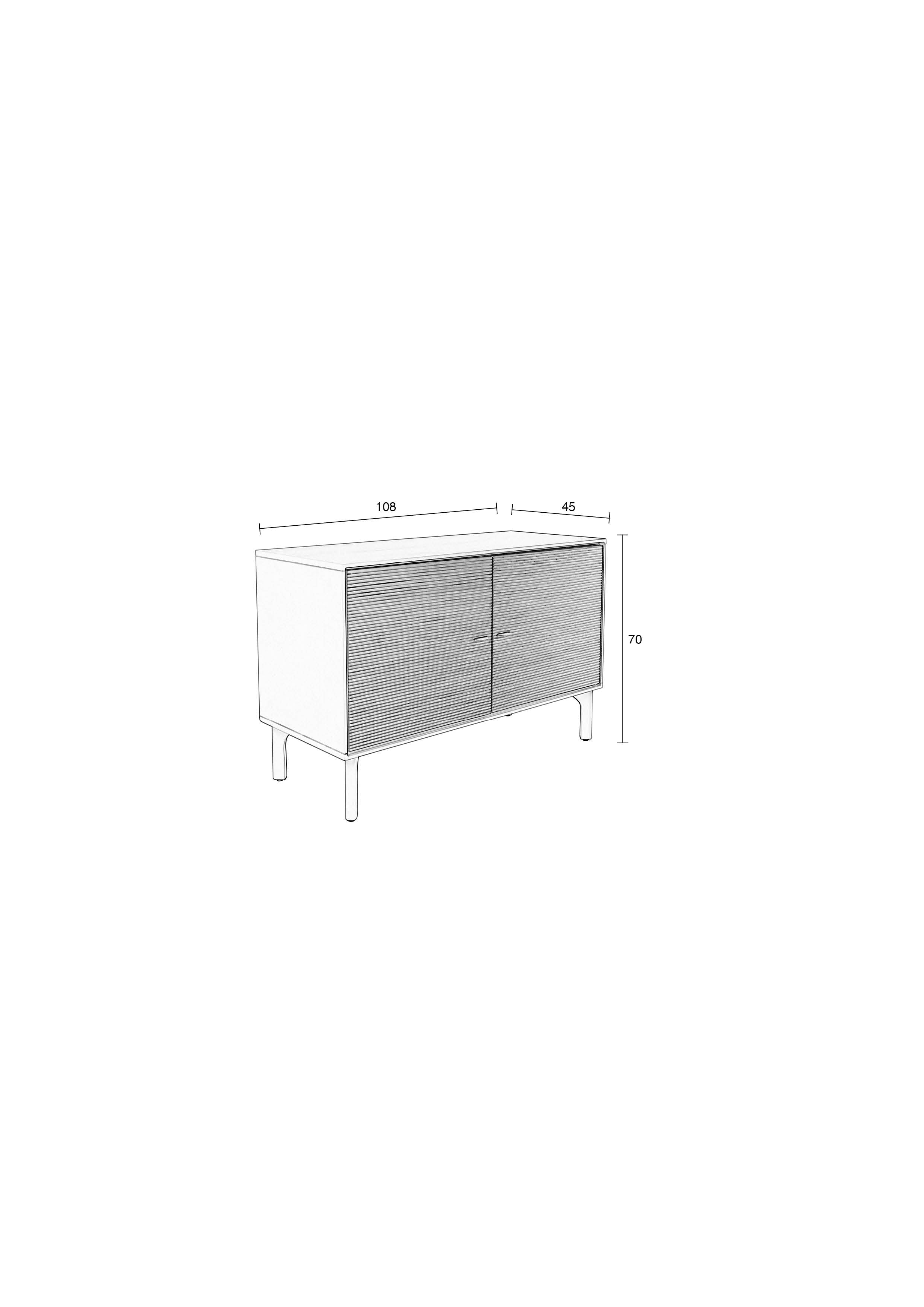 Morning 2 Doors - Sideboard - MDF - Gray