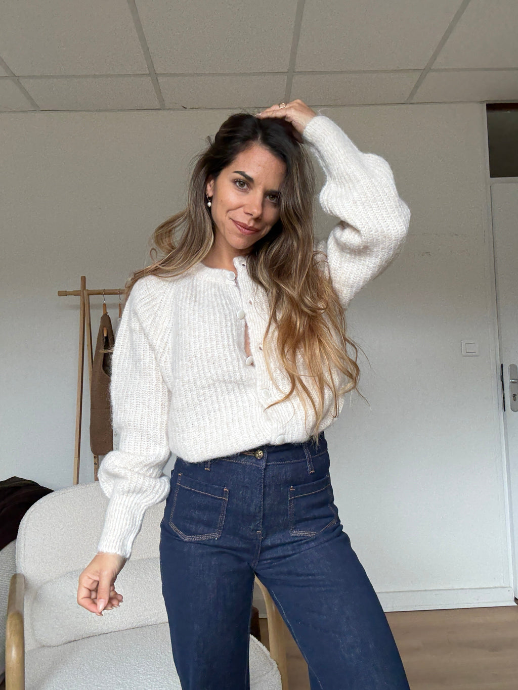 Beige Irène Cardigan