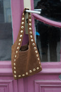 Brown Clou Suede Bag