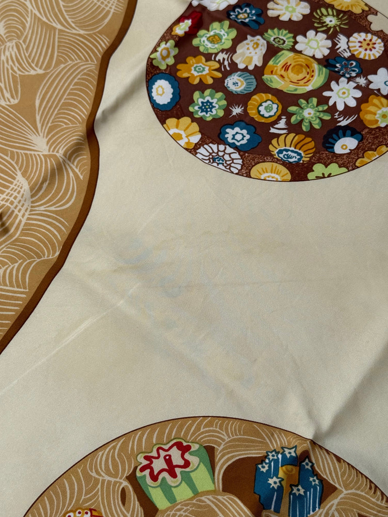 Foulard Hermès – Modèle Sulfures Et Presse-Papiers Ii