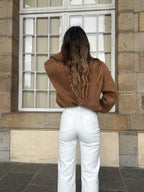 Jean cropped broderies Lola