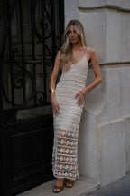 Robe Crochet Mélissa - Beige