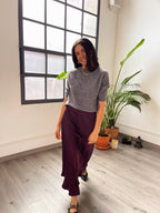 Gray Knitted T-Shirt