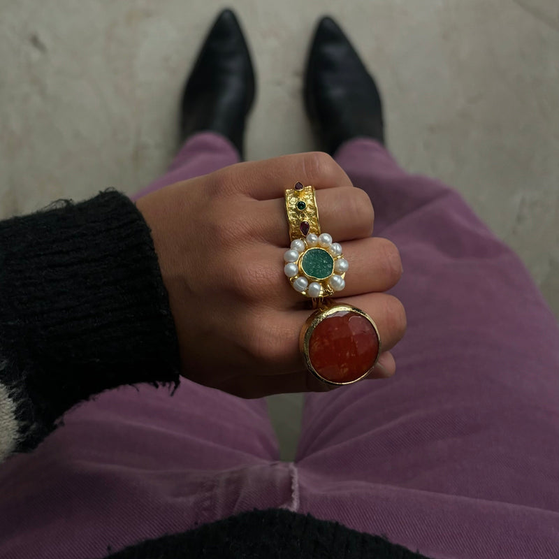 Lulú Green Ring