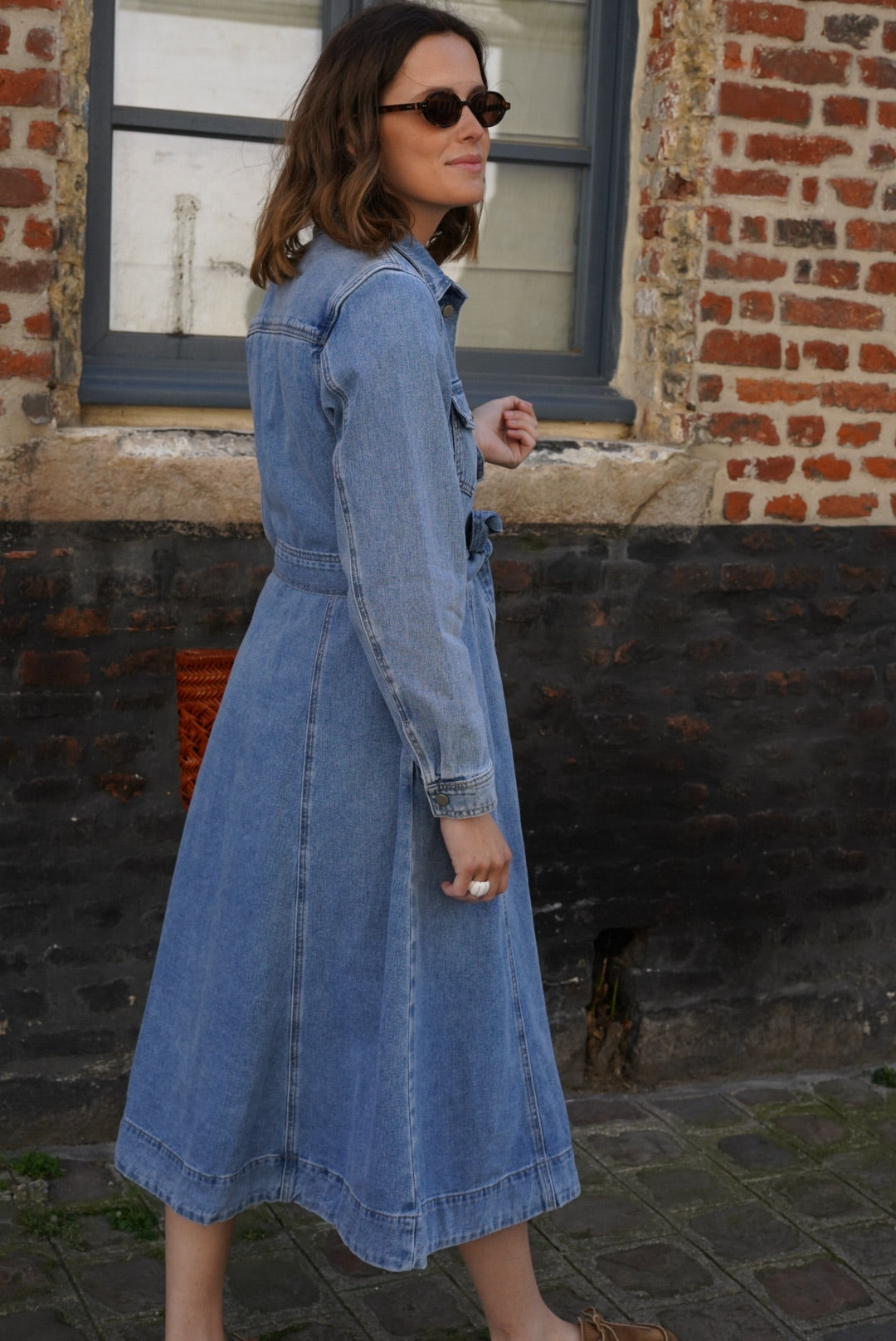 Rosalie Denim Long Dress