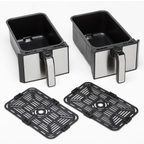 Friteuse Sans Huile Double Bac - 8L - Noir