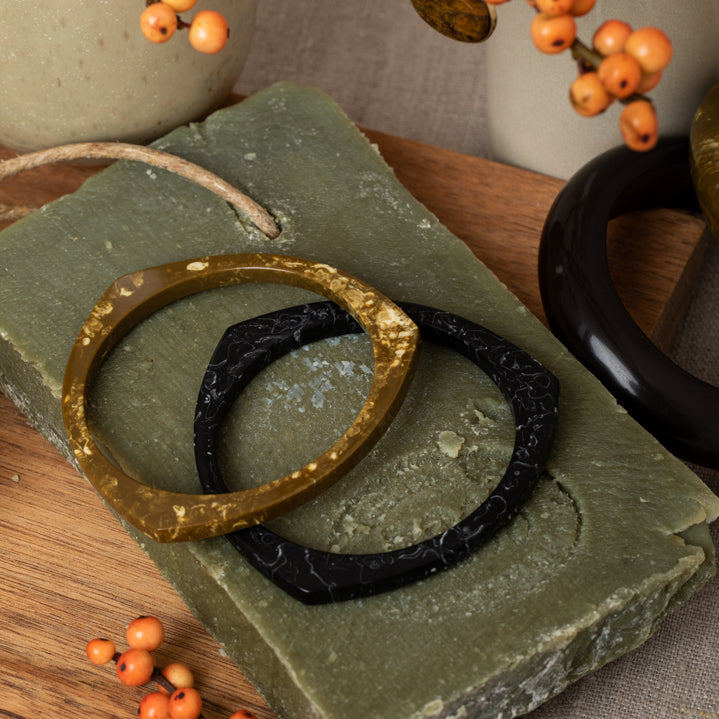 Brazalete Mika - Bronce y Crudo