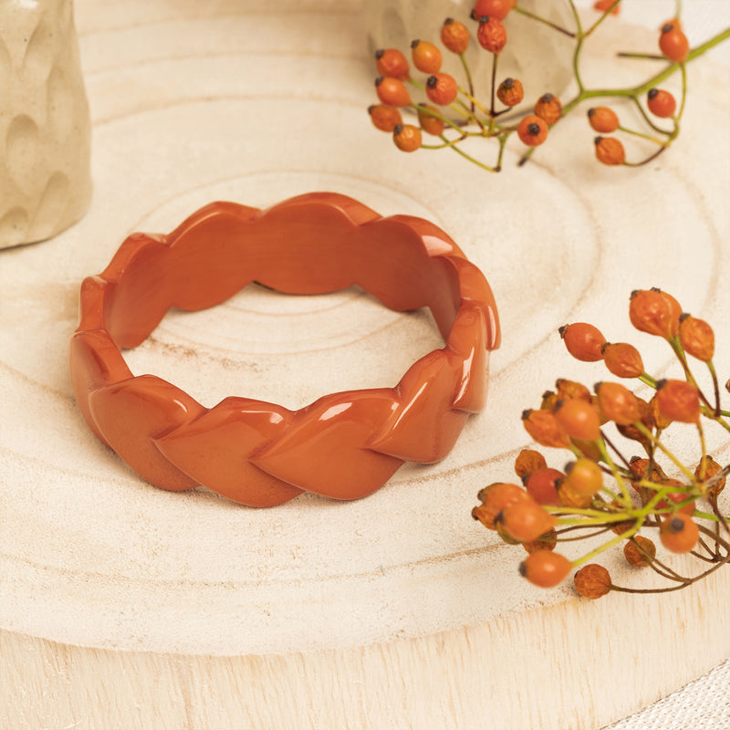 Sven Resin Bangle - Butternut