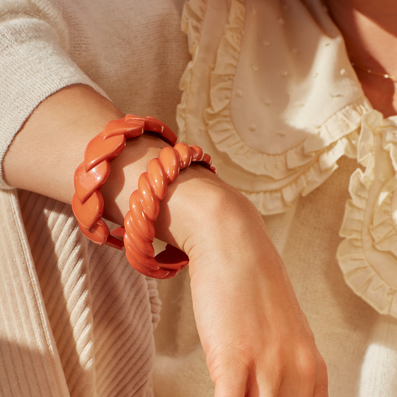 Sven Resin Bangle - Butternut