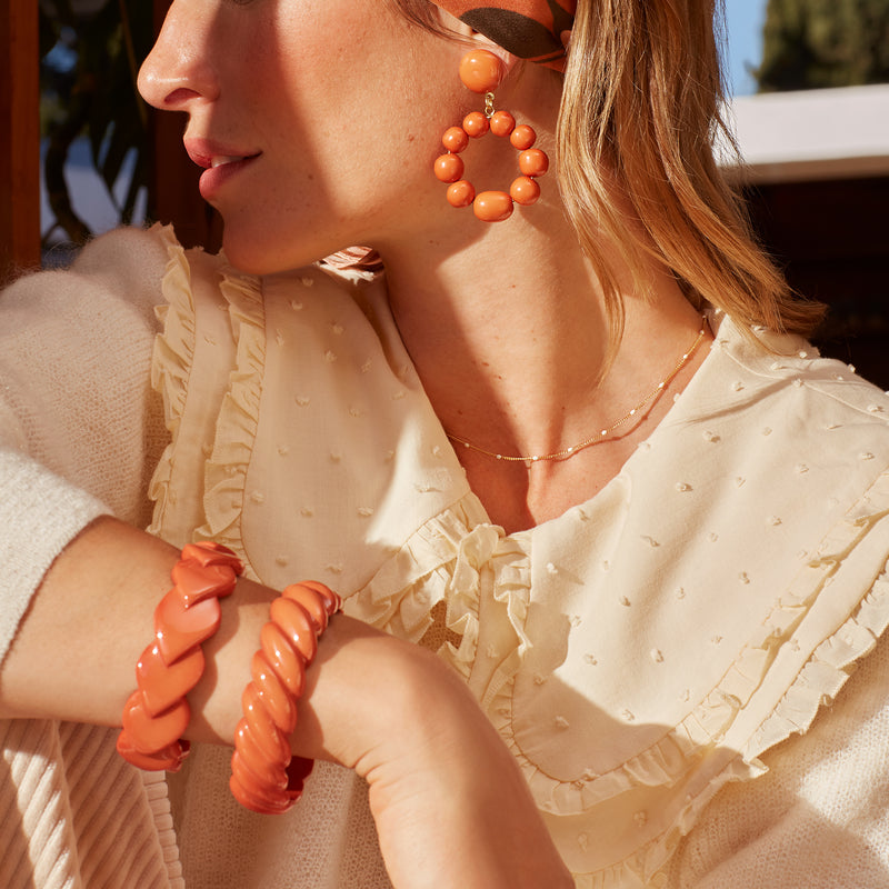 Sven Resin Bangle - Butternut