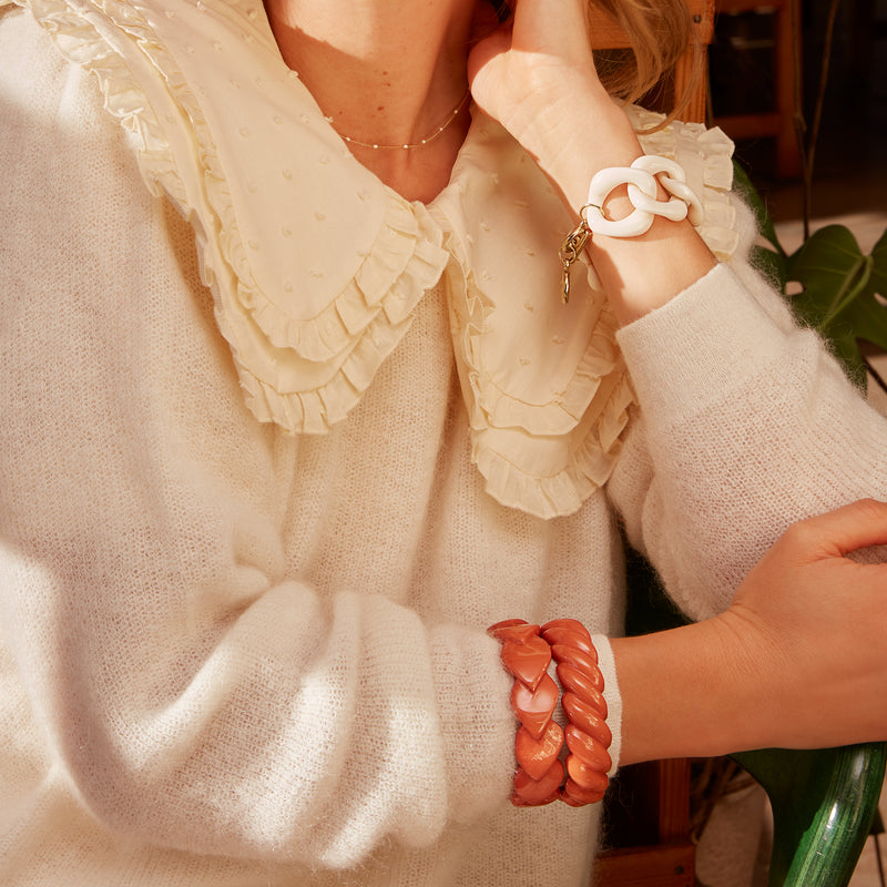 Sven Resin Bangle - Butternut