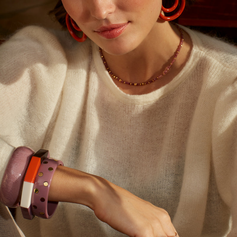 Brazalete Madany de Resina - Lila