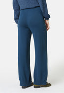 Pantalon Droit Cordon Serrage - Bleu Petrole - Femme