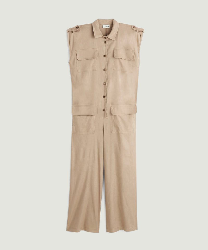 Mono pantalón - Beige oscuro - Mujer