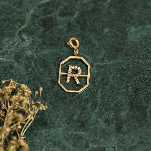 Pendentif R - Or