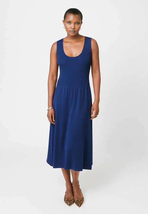 Robe - Bleu Marine - Femme