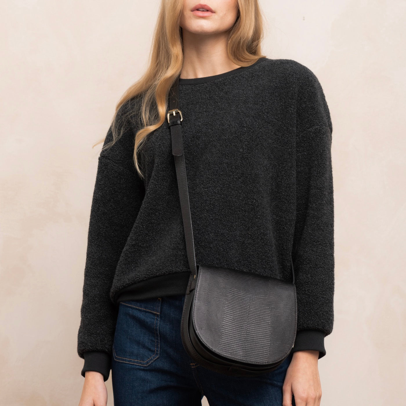 Bolso Gaby - Lagarto Negro