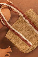 Bolso Mini Neli - Natural y Terracota