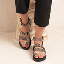 Kea Sandal - Snake Ecru