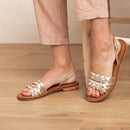 Lipsi Flat Heel Sandal - Gold