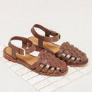 Sandale Talon Plat Paige - Chataigne