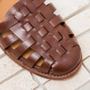 Sandale Talon Plat Paige - Chataigne