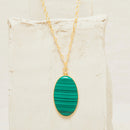 Sautoir Pernille - Malachite