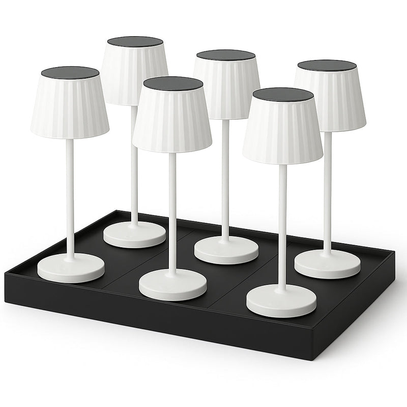 Cordless Table Lamp - 6X Abby White