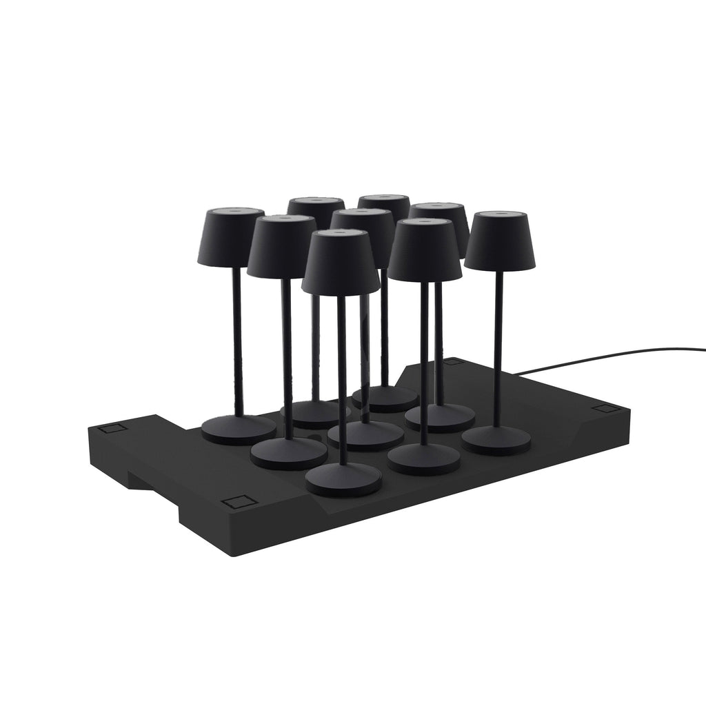 Emily - Lámpara de mesa inalámbrica - Acero - Negro