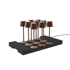9 Emily Rust Table Lamps + Charging Base