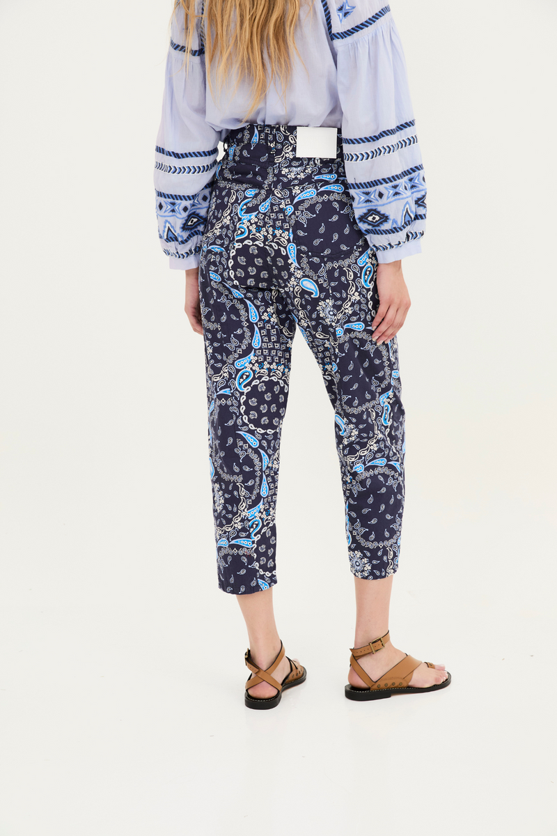 Jean Corset Bandana Bleu