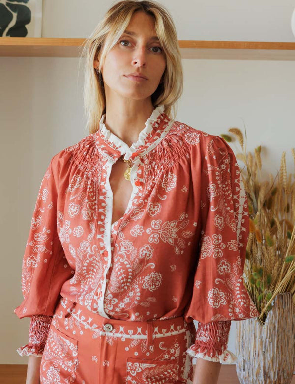 Leona Terracotta Shirt
