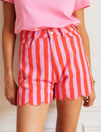 Short À Rayures Roses & Rouges Jojo