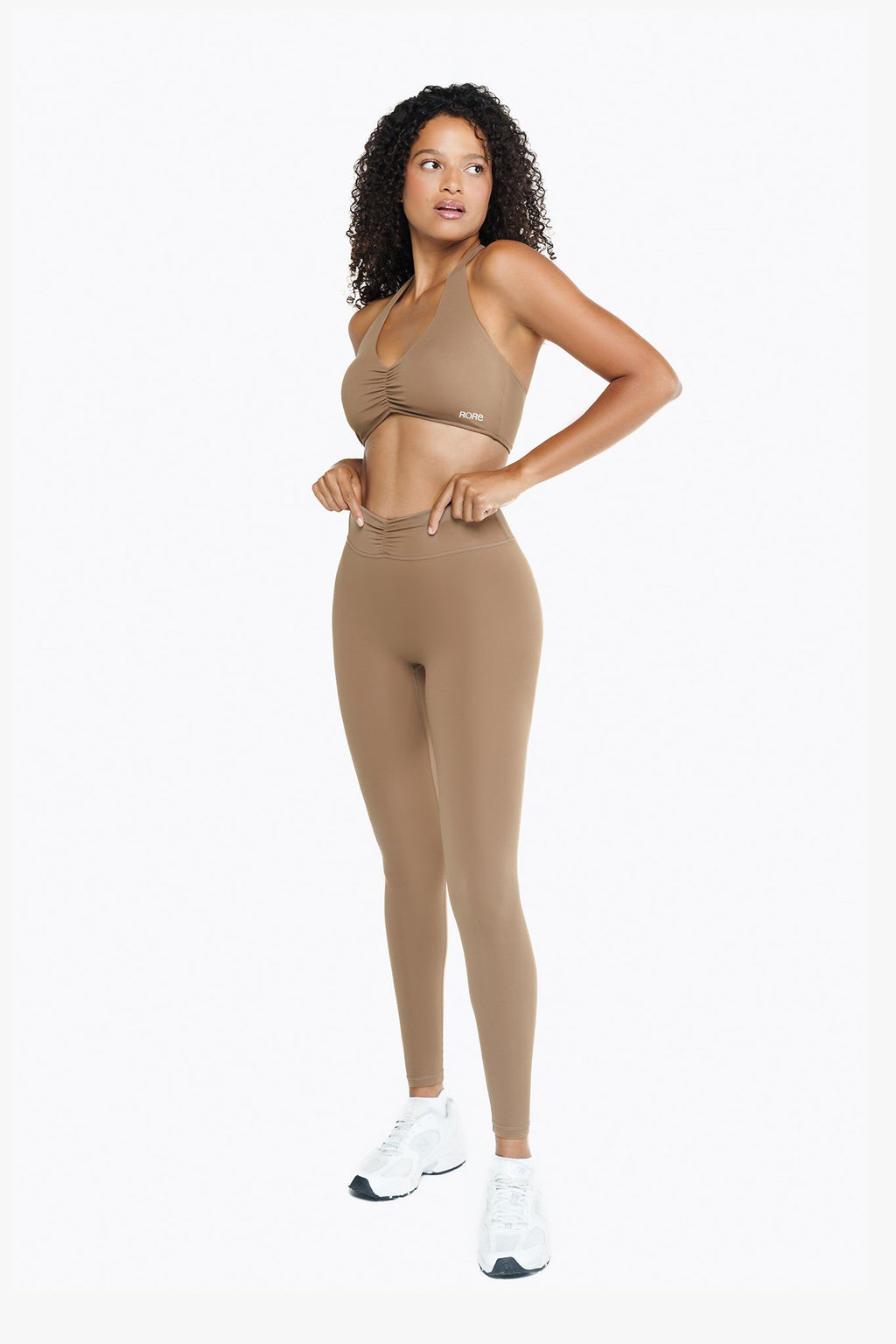 Sujetador deportivo Aura Lace - Café Latte