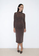 Robe Longue Antonia - Chestnut