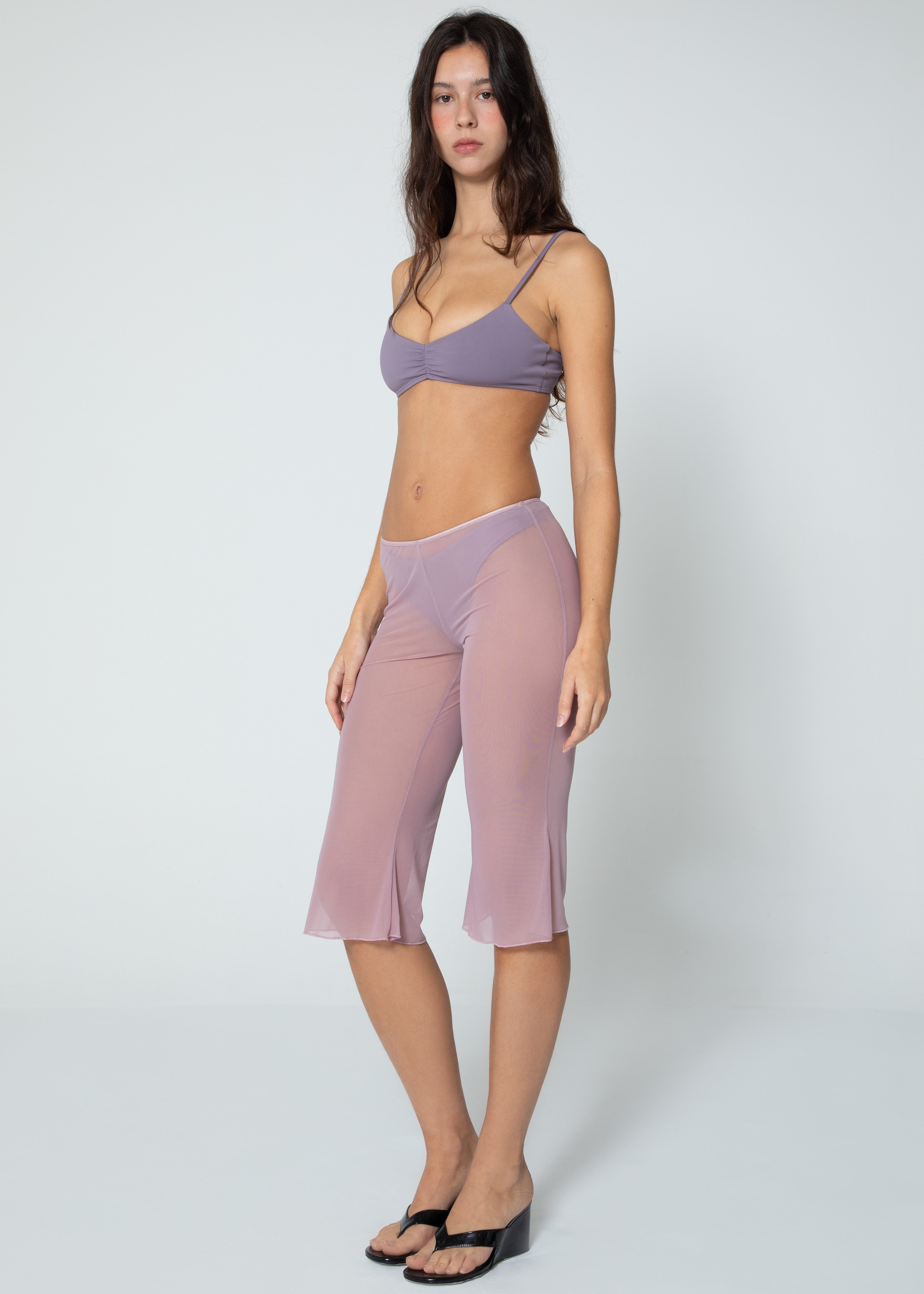 Capri Pantalon Résille - Violet