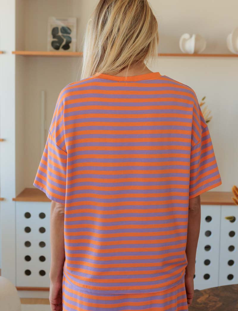 T-Shirt Arancione e Lilla Conrad