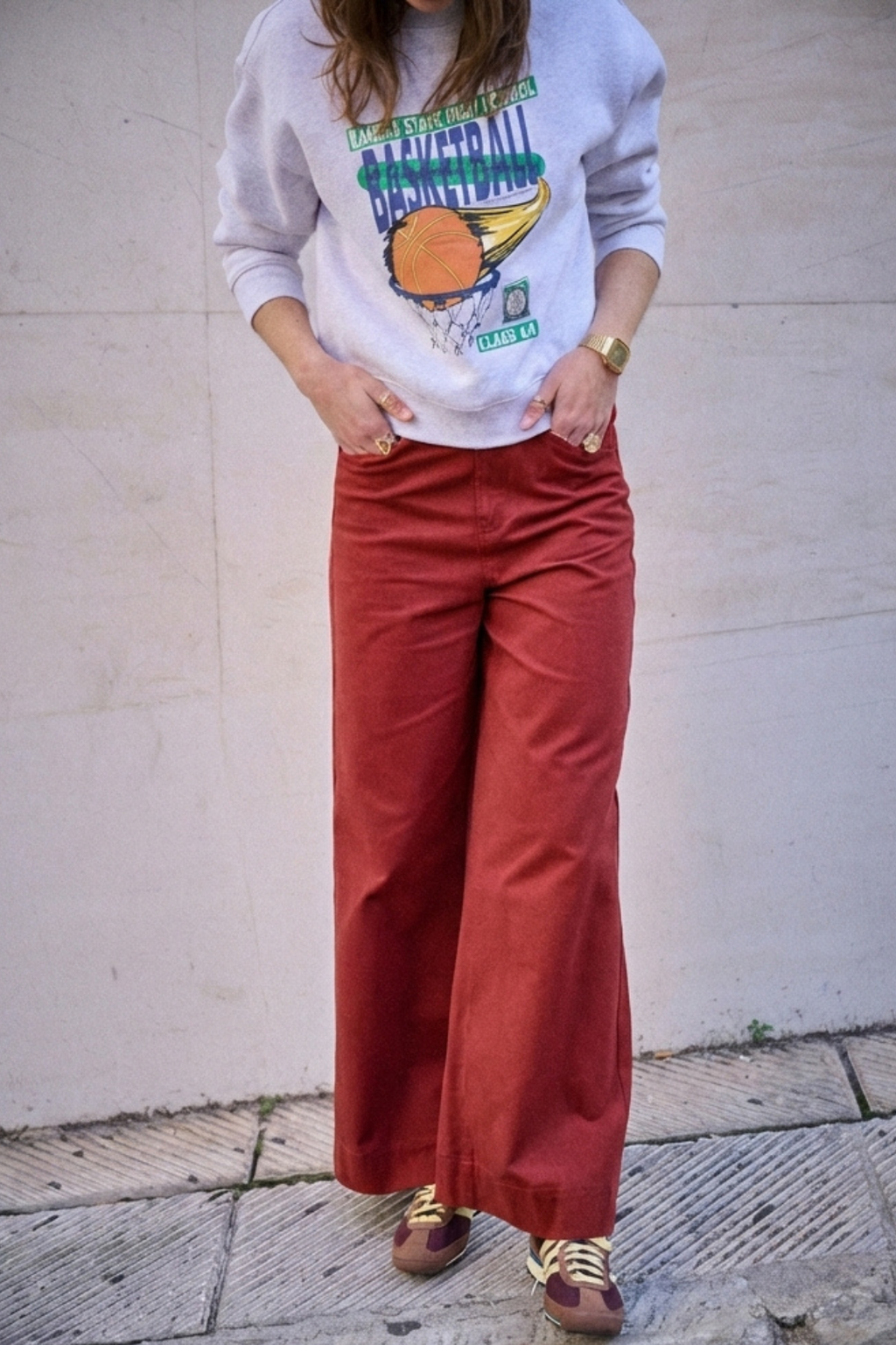 Pantalon Palmire - Rouge Carmin