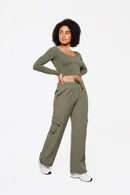 Top Square Manches Longues - Forest Mist