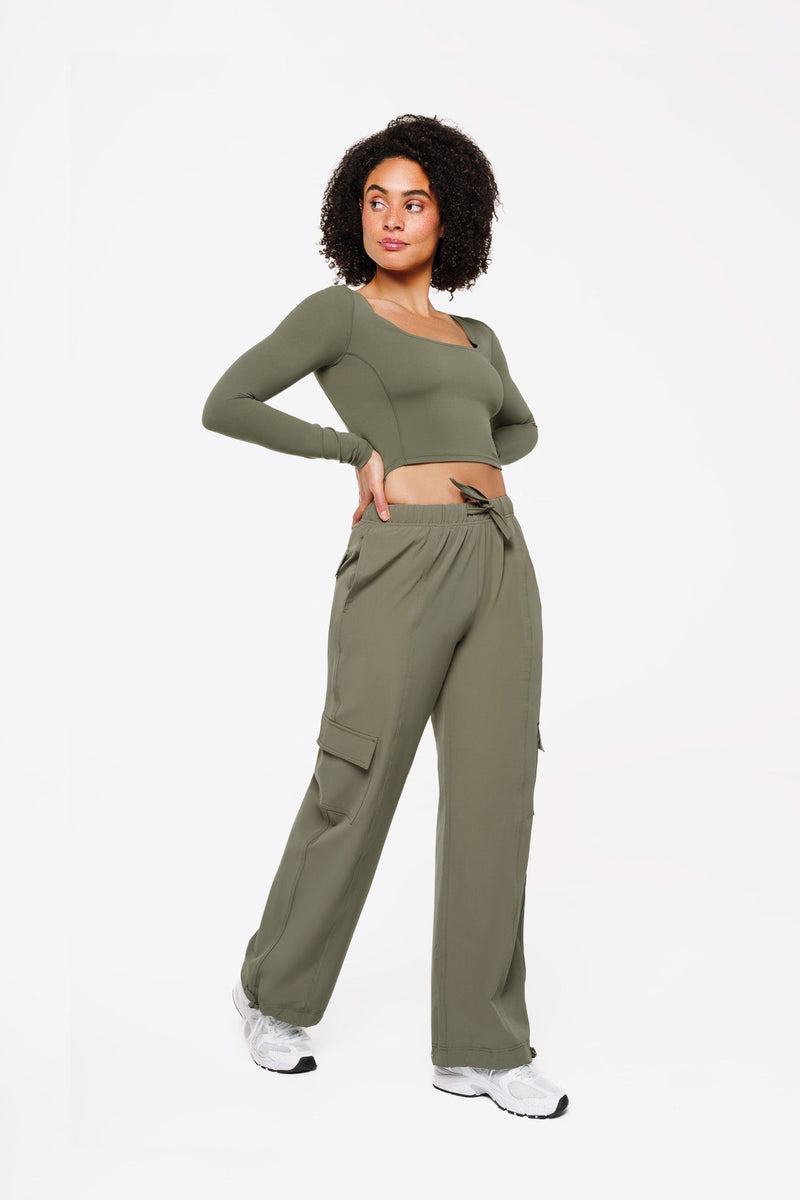 Top Square Manches Longues - Forest Mist