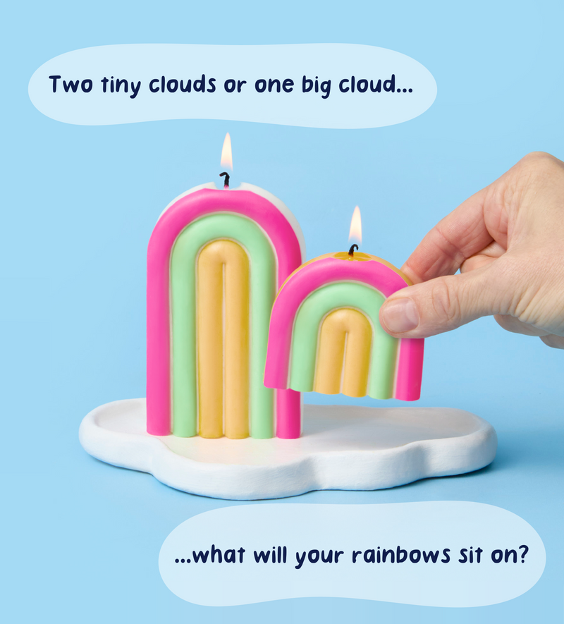 Creative Candle & Clay Kit - Rainbow Radiance