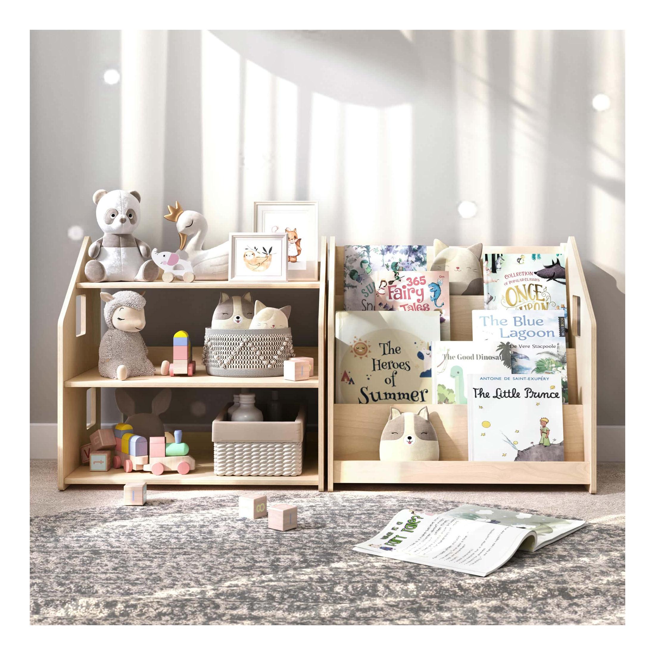 Bibliothèque & Étagère À Jouets Duo – Édition Limitée