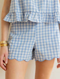Short Vichy Ciel Tita
